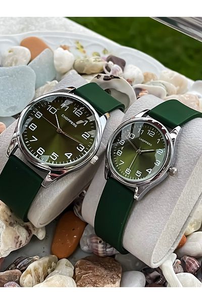 Choppers Dear Men's Watch Set with Silicone Band - Combination Watch