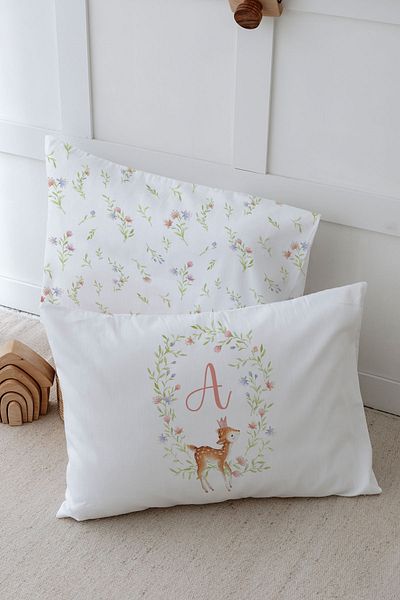 Tuğba Kuğu 2 Pillow Cases (35X45) Little Deer Series - Letter a