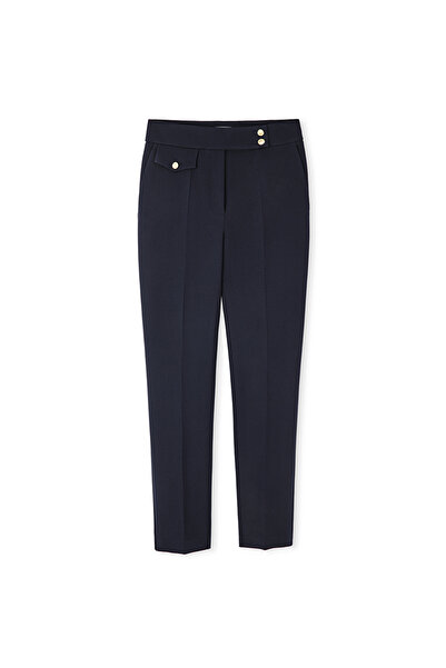 İpekyol Pants with Metal Button Accessories