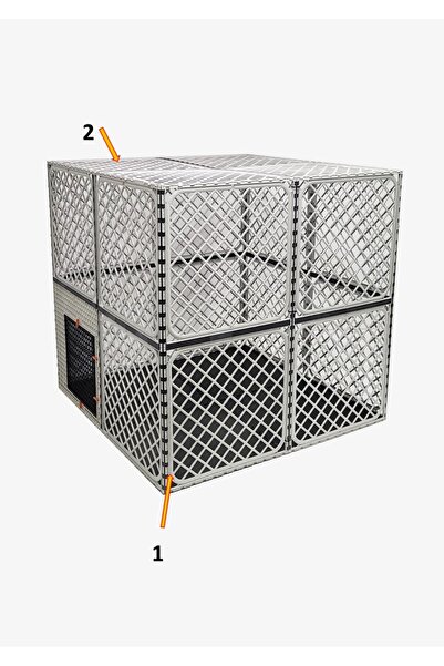 Leganest 1,2m X 1,2m X 1,2m Alt Dolu, Üst Kapalı Köpek, Tavşan, Kedi kafesi