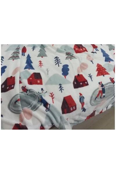 Heinner Home Xmas Fleece Blanket 150x200 cm Town