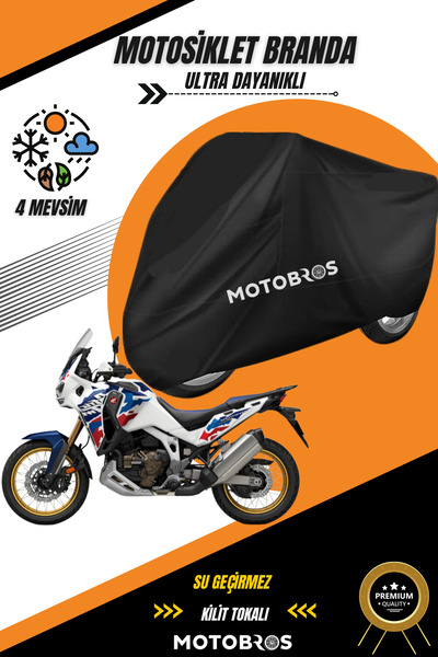 Motobros قماش القنب للدراجات النارية أفريقيا التوأم الأسود مقاوم للماء ومتين ...