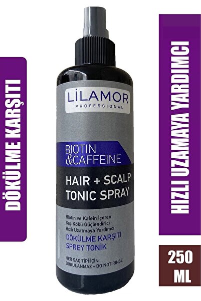 Lilamor 250 Ml Biotin & Kafein Dökülme Karşıtı Tonik Sprey