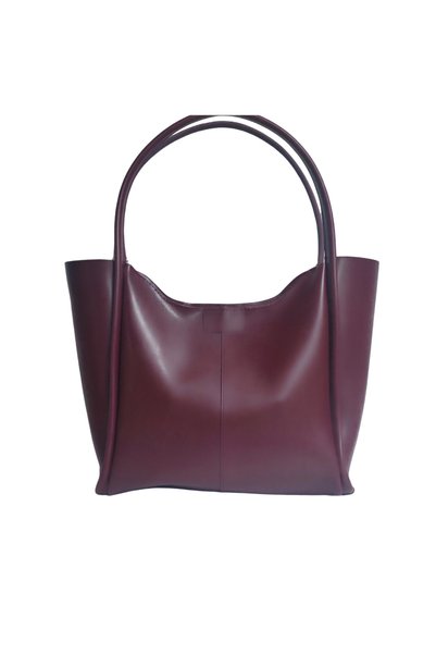 Diperla Original Large Volume Stainless Zippered Luxury Soft Leather Double Handle Large Women's Bag