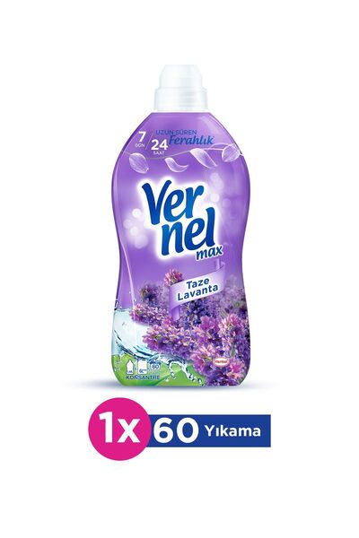 Vernel Max Taze Lavanta Konsantre Sıvı Çamaşır Yumuşatıcısı 1440 Ml