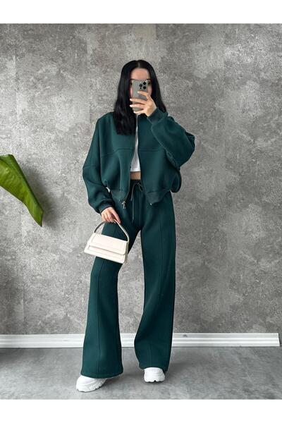 modabetce Violet Zipper Tracksuit Women's Set