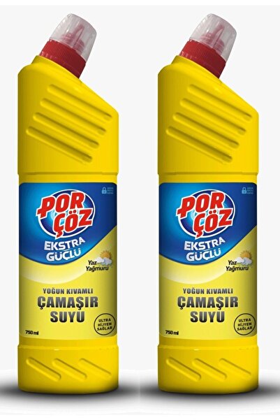 Porçöz 750 Ml Çamaşır Suyu Yaz Yağmuru x2 Adet