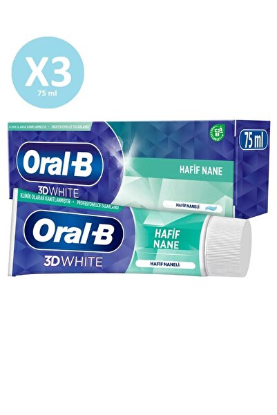 Oral-B Pro 3D White Soft Mint 75 Ml X 3 Adet
