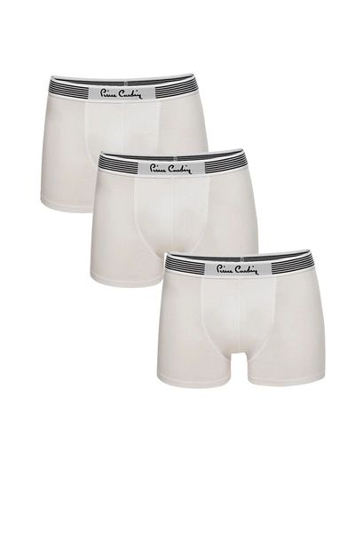 Pierre Cardin Ανδρικό βαμβακερό Modal White 3 τεμαχίων Lycra Boxer Q4.U.4O.K1.K.A.P.C3