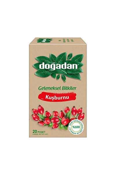 Doğadan شاي ثمر الورد 20 قطعة × 2 قطعة