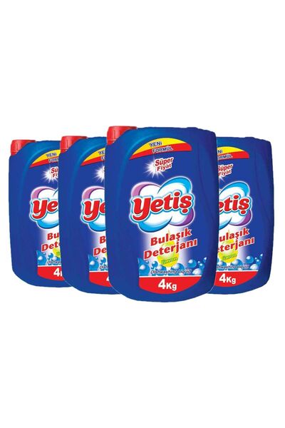 YETİŞ Yetiş Sıvı Bulaşık Deterjanı Limon 4 Lt X4 Adet