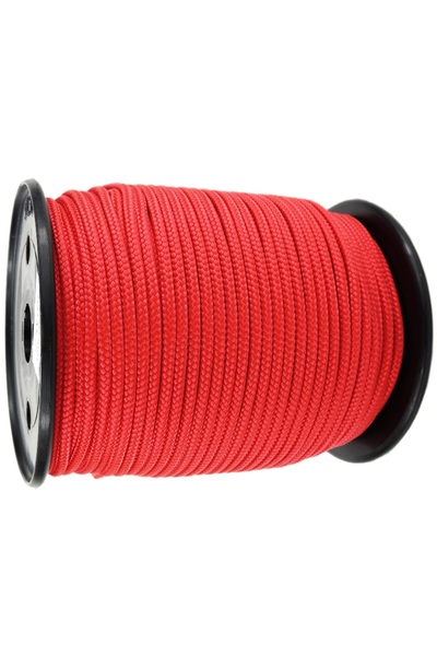 EgeÇelikHalat Kırmızı Renkli İskota Halat İp 8 Mm 10 Metre Yelken Mandar Halatı