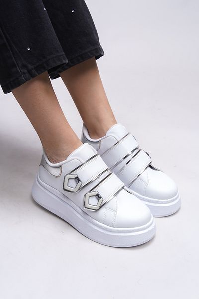 Riccon Kysrika White Γυναικεία αθλητικά παπούτσια - 0012251