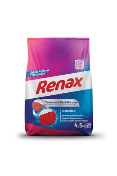 RENAX Çamaşır Makinesi Deterjanı Renkliler 4,5 kg
