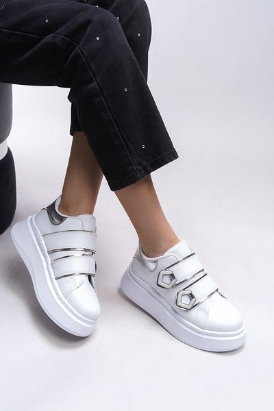 Riccon Kysrika White Γυναικεία αθλητικά παπούτσια - 0012251