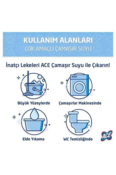 ACE Klasik Çamaşır Suyu 17,2kg (4,3 Kg X 4)
