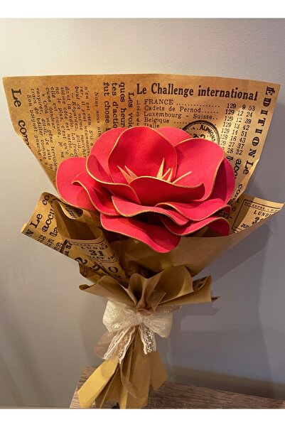 cicish Anneler Günü Solmayan Gül 40x20 Dev Tek Çiçek Buketi Sevgiliye,doğum G...