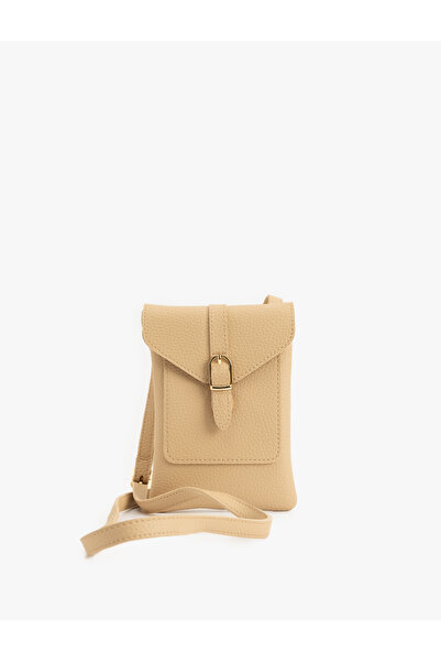 Koton Τσάντα χιαστί με λουράκι από συνθετικό δέρμα και μεταλλικά αξεσουάρ