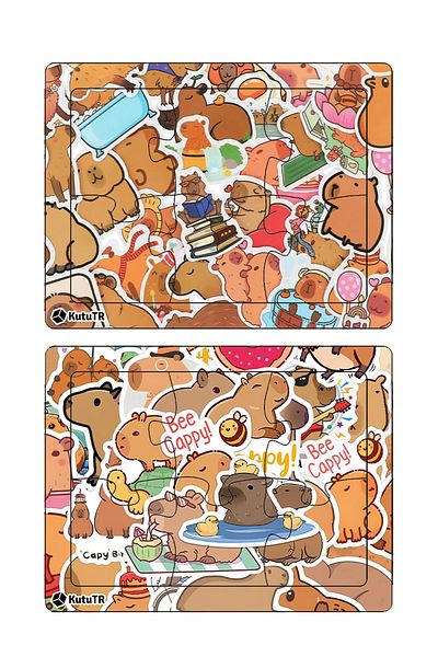 kutuTR 13X17 Capybara Colorful 6 Piece Wooden Puzzle - Educational and Tutorial, for Children - 607