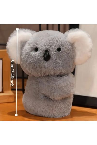 Halımax Cute Koala Plush Wristband Car Accessory Car Interior 18cm Grey Lazy Animal Toy