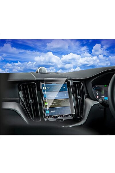 Mobilite لسيارة فولفو S90 2017-2024 موديل 8.7 بوصة واقي شاشة نانو متوافق مع الوسائط المتعددة والملاحة 9H