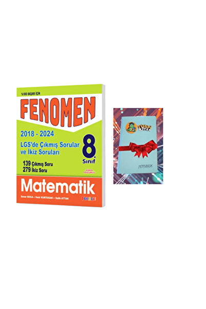 Fenomen Yayıncılık 8  MATEMATİK Çıkmış Sorular Ve İkiz Soruları Seti  (2018-2...