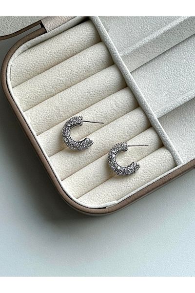 Serenity Atelier New Season Silver Shiny Special Series Mini Hoop Earrings