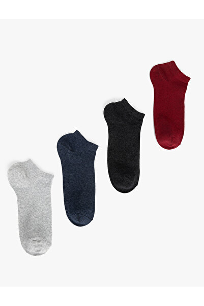 Koton Cotton Blended Set of 4 Booties Socks
