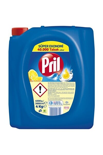 Pril Elde Bulaşık Deterjanı Üç Etkili Güç Limon 4 kg