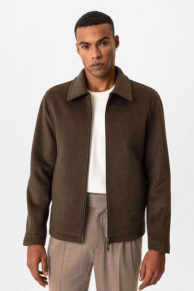 Antioch Brown Wool Blended Seasonal Men's Coat