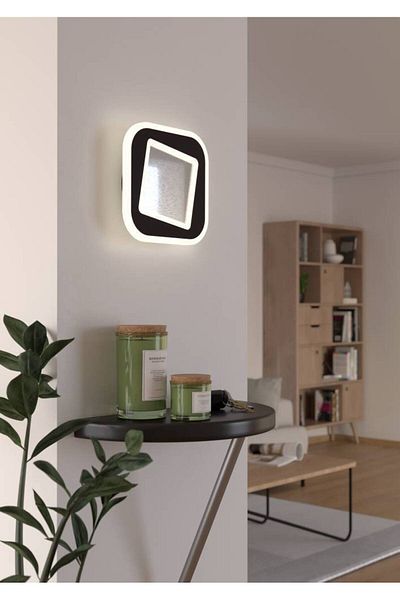 Eglo 901239 "Macchioni" 20 cm Long Steel, Plastic Black, White Wall Ceiling Luminaire