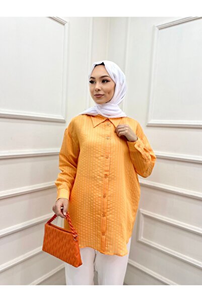 MODA 42 DIKINE CIZGILI GOMLEK TUNIK