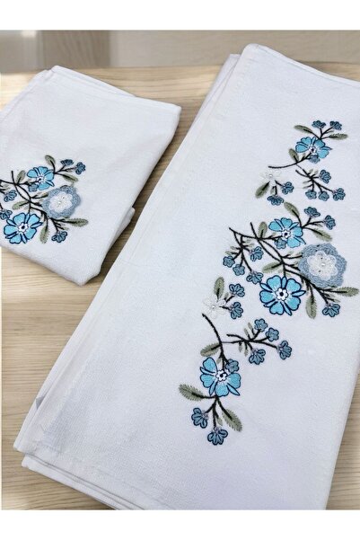 TUTUYA TEXTIL 3D вишивка КРЕМ Колір Мама з дочкою Весільний подарунковий рушник Рушник набір Унсал Бренд