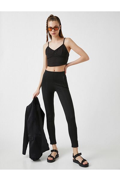 Koton High Waist Pile Leggings