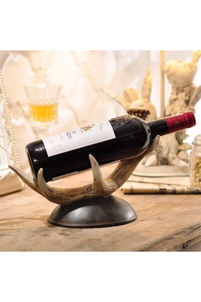 biomaxi plus şişe tutucu boynuz salon dekorasyon siselik 26 X 20 x 15 CM