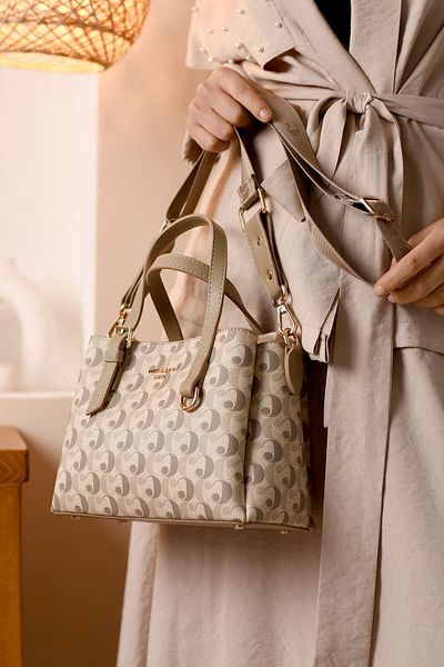 Cacharel Paris Women's 4 Compartments Hand and Shoulder Bag