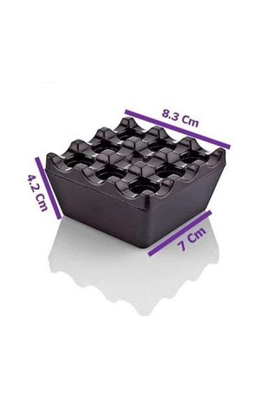 kitchenboost αθραυστικό σκληρό πλαστικό τασάκι - 24 τετράγωνο πλέγμα τασάκι