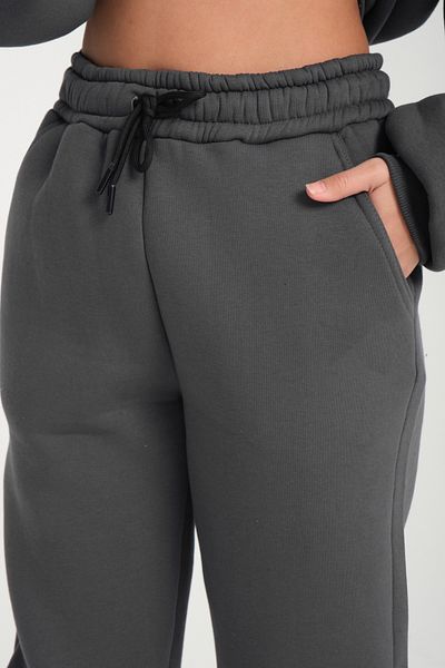 3 ROPE Unisex Basic Φούτερ με τρεις κλωστές με φλις καπνιστό