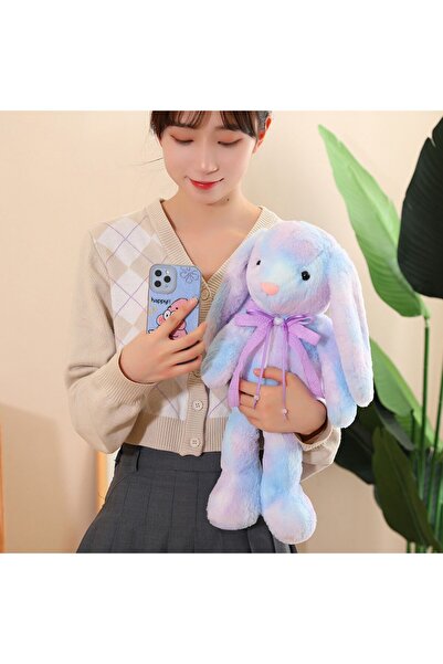 Genel Markalar Yumuşak Peluş Tavşan Büyük Boy  60cm Uyku Arkadaşı - Sevimli Peluş Oyuncak, Çocuklar için Hediye