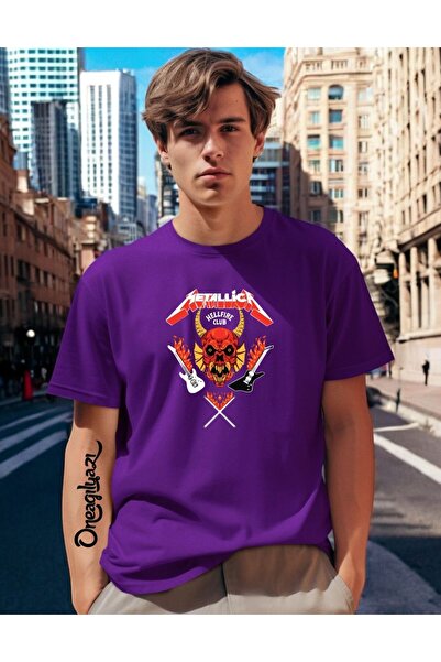 oneagılyazı Metallica Printed Men's Oversize T-Shirt