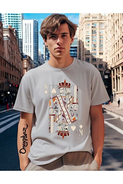 H&GHAMLEGİYİM Uličica Štampano Muški Oversize kroj T-shirt