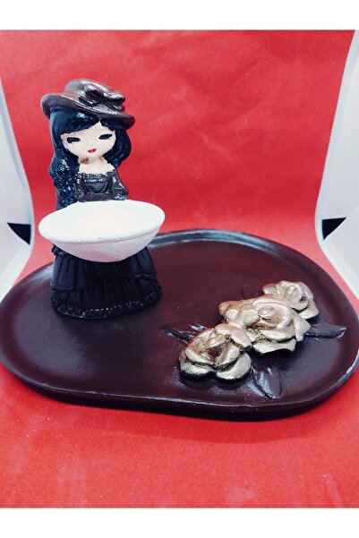 Handmade Lokumcu kiz tabakli sunum seti kahve seti dekorasyon ürünleri