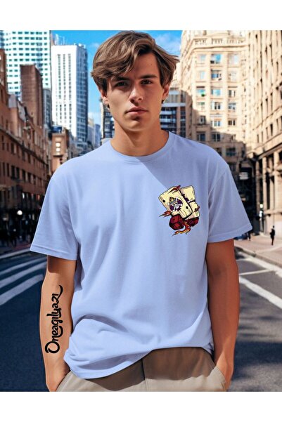 H&GHAMLEGİYİM İskanbil Printed Men's Oversize T-Shirt