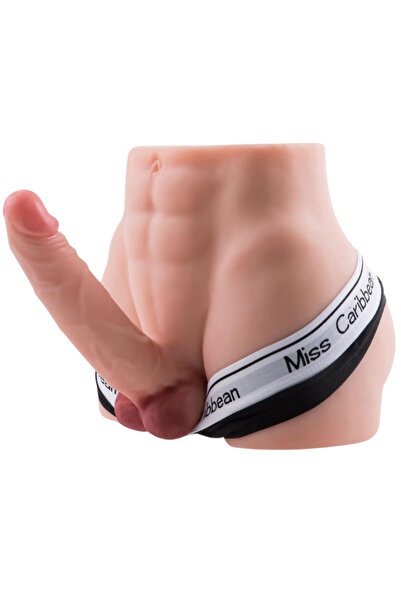 ANAL GİRİŞLİ 21 CM YAPAY PENİSLİ BÜYÜK BOY 7.7 KG REALİSTİK ERKEK KALÇA