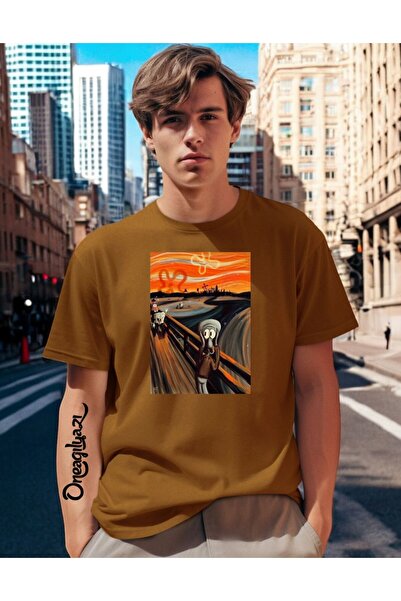 oneagılyazı Printed Men's Oversize T-Shirt