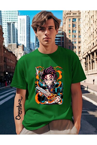 oneagılyazı Печатана мъжка тениска с голям размер