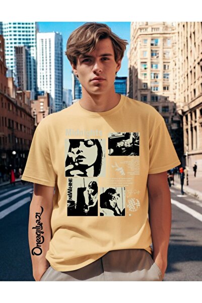 oneagılyazı Tricou oversize pentru bărbați cu imprimeu Midnights