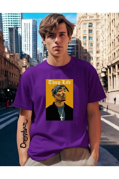 oneagılyazı Thug Life Štampano Muškarci Oversize kroj T-shirt