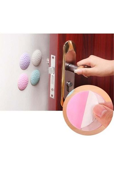 TTT Multi-Purpose Silicone Door Wall Protector Bumper - Pack of 4