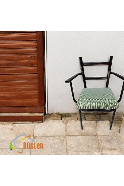 DÜŞLER EV TEKSTİLİ 40*40 Pernă pentru scaun în zigzag verde